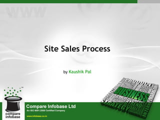 Site Sales Process by  Kaushik Pal 