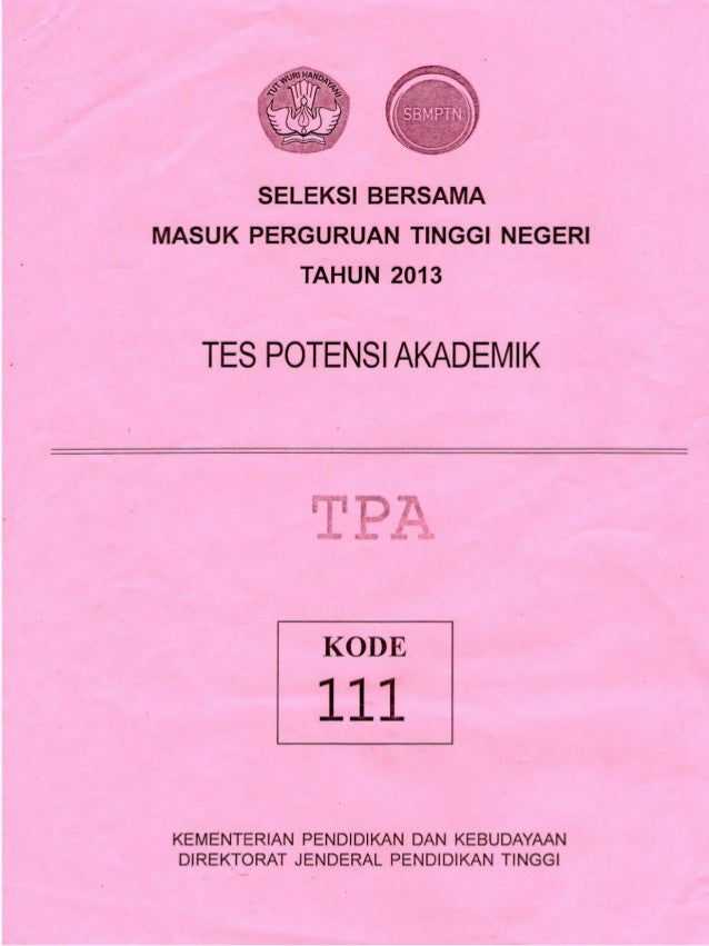 Soal Tes Tpa Masuk Kuliah