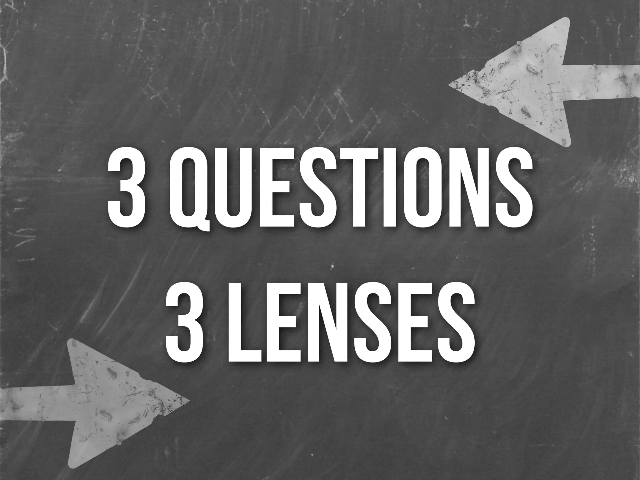 3 questions
3 lenses
 