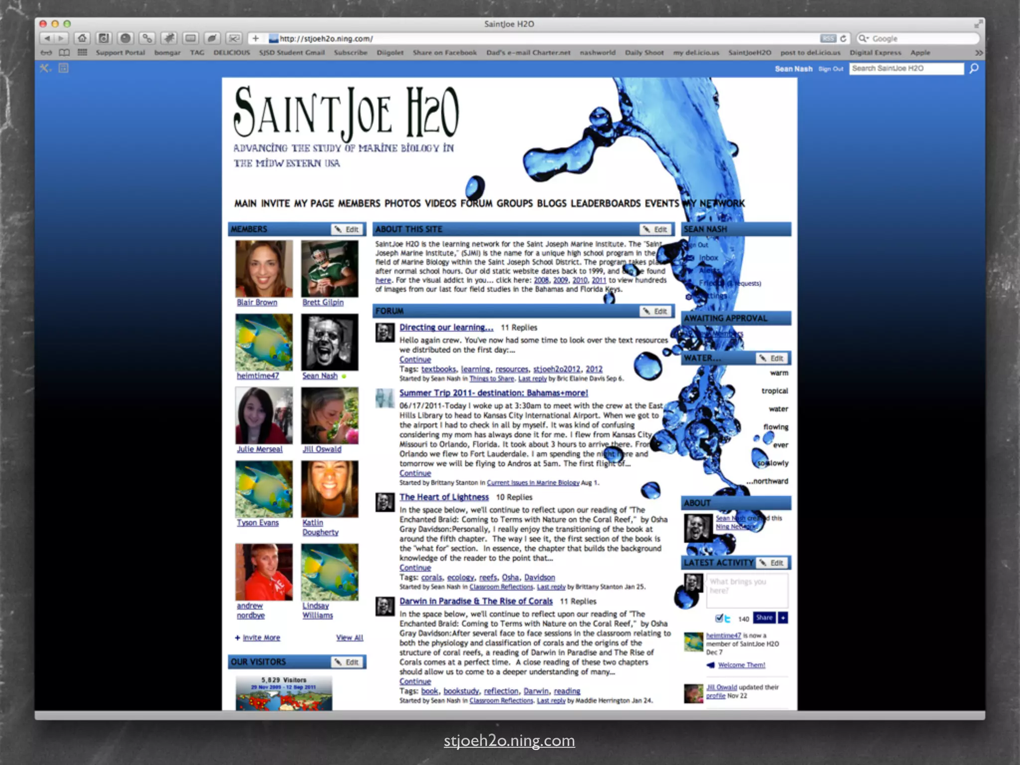stjoeh2o.ning.com
 