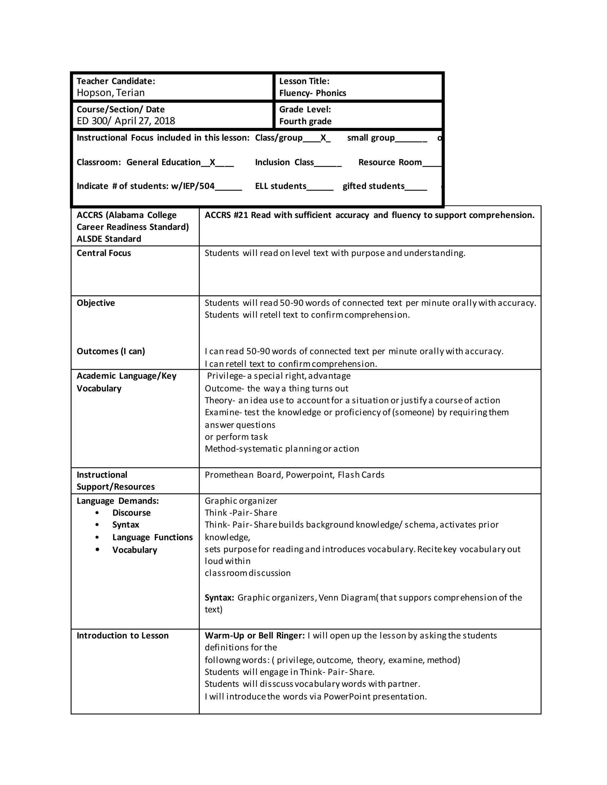TPACK LESSON PLAN EXAMPLE PDF GRADE 7 visual data 6