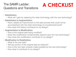 Samar Checklist TPCK & SAMR | PPT | Free Download