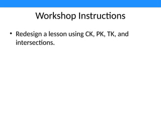 Comprehensive Training on TPACK Framework and AI Integration in ...