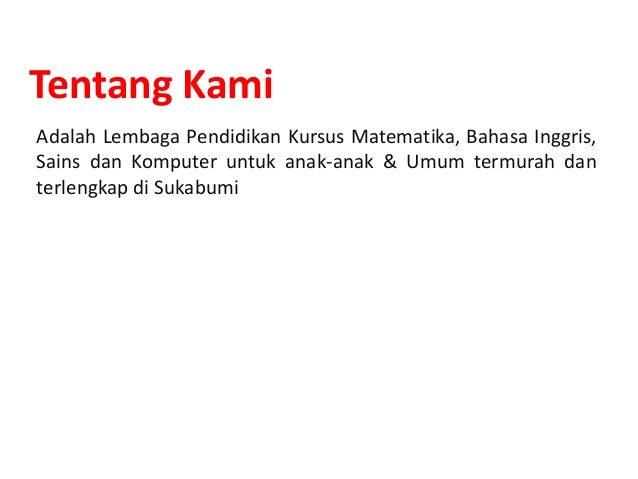 Tempat Les Bahasa Inggris Murah Di Sukabumi