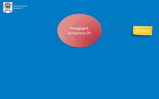 Pedagogisk
kompetens (P)

Pedagog

 