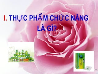 I. TH C PH M CH C NĂNGỰ Ẩ Ứ
LÀ GÌ?
 