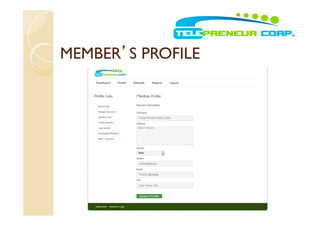 MEMBER’S PROFILE 
 