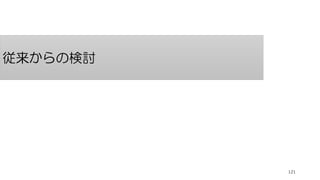 従来からの検討
121
 