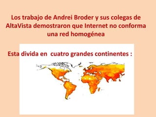 La asimetría de los links se debe a que todos son unidireccionales. Cuando no hay un link directo entre varios sitios podemos encontrar paradas intermedias. La web está llena de desconexiones: es como una cadena trófica todos los ingredientes están interconectados por 1 dirección única.