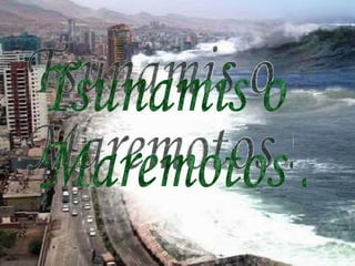 Tsunamis o Maremotos :  
