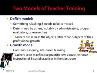 How is Teacher Professional Development Program running in Nepal | PPSX