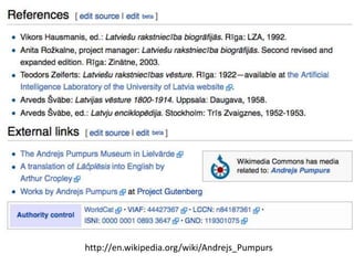 http://en.wikipedia.org/wiki/Andrejs_Pumpurs

 