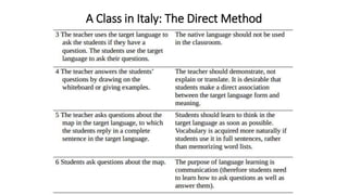 teaching methodology part 1: grammar translation & direct method | PPTX