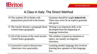 teaching methodology part 1: grammar translation & direct method | PPTX