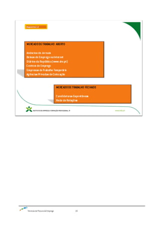 Técnicas de Procura de Emprego 19
 
