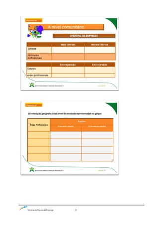 Técnicas de Procura de Emprego 37
 