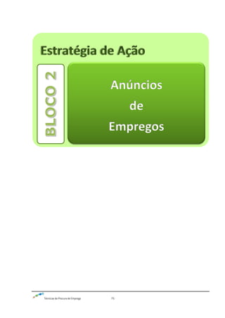 Técnicas de Procura de Emprego 75
Anúncios
de
Empregos
 