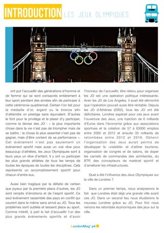 The Impact of the 2012 Olympics on London Urbanisation (French)