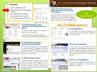 http://9710003b.esidoc.fr/
(Source 4)
Les
dictionnaires
 