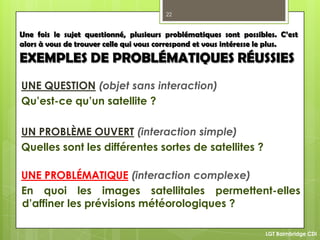 Construire Et Formuler Une Problematique