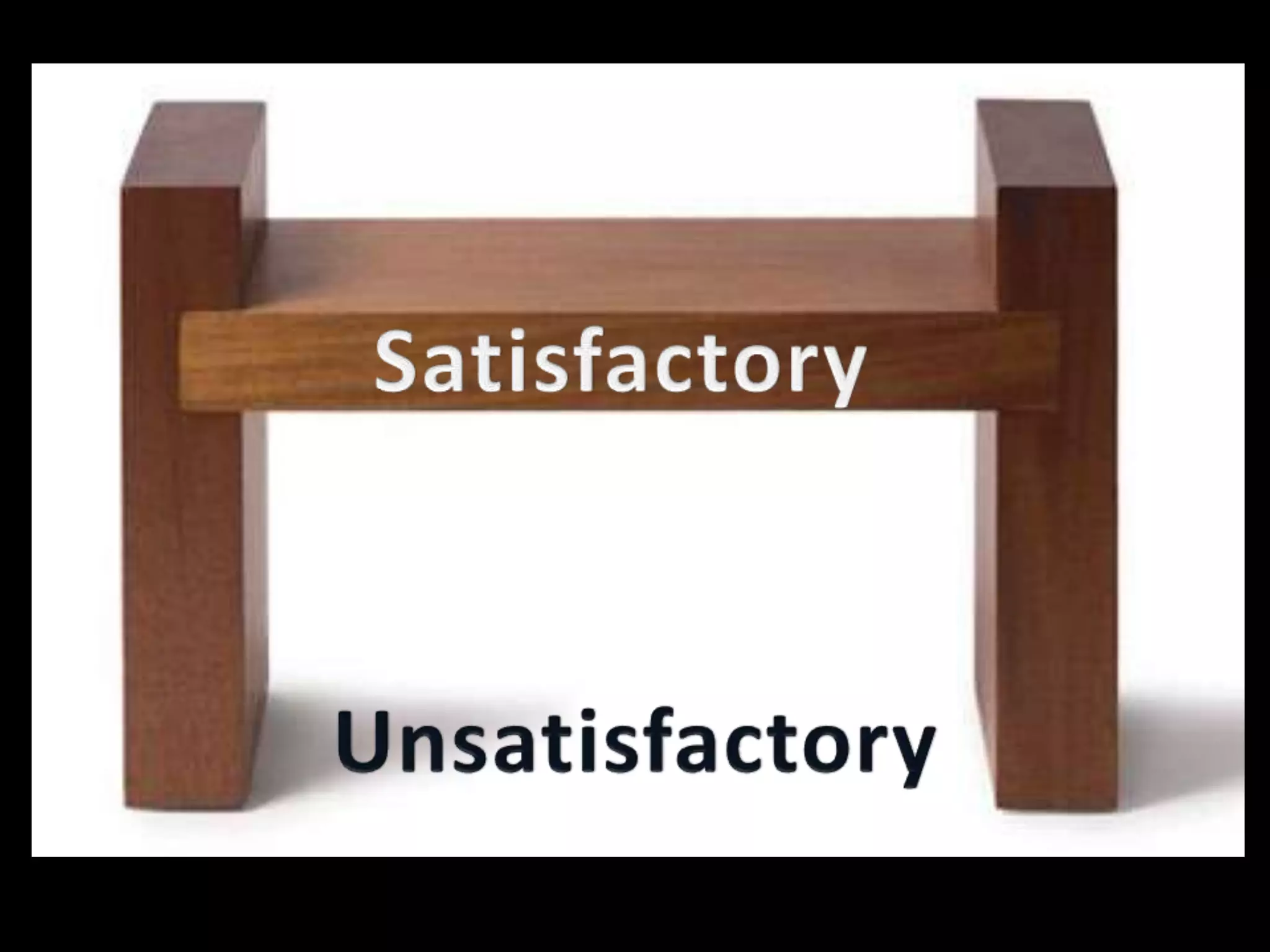 SatisfactoryUnsatisfactory