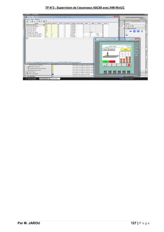 TP N°3 : Supervision de l’ascenseur ASC89 avec IHM WinCC
Par M. JAROU 127 | P a g e
 