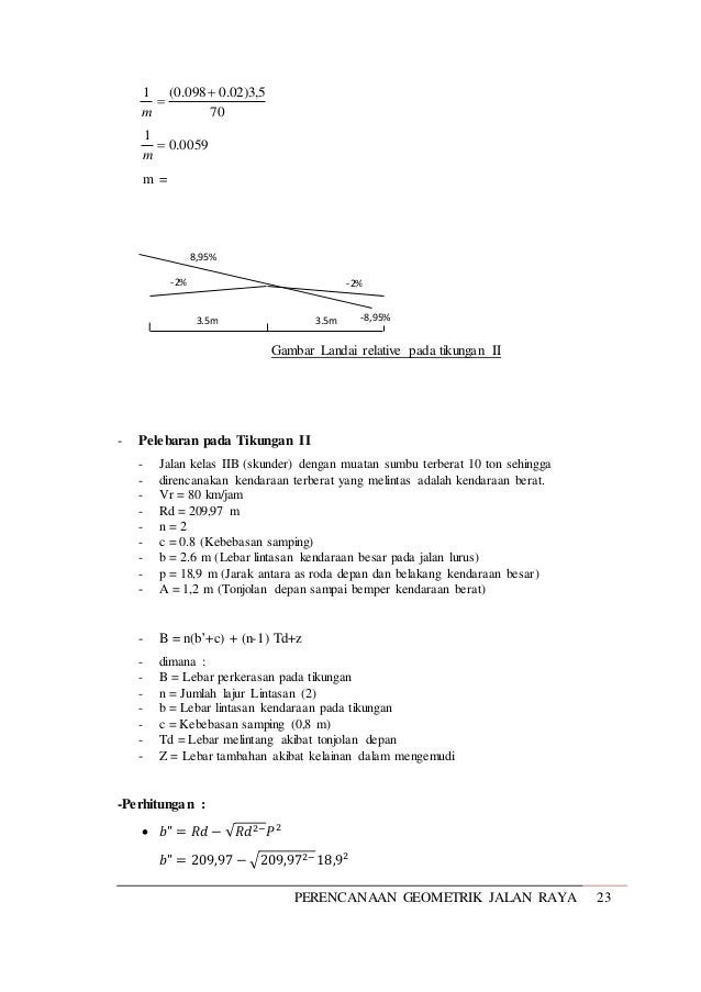 Geometrik Jalan Raya Perencanaan