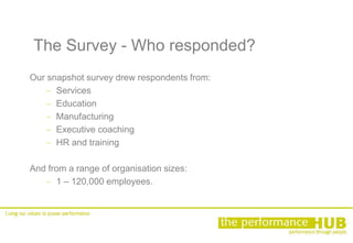 Social Learning Snapshot Survey: The Performance Hub