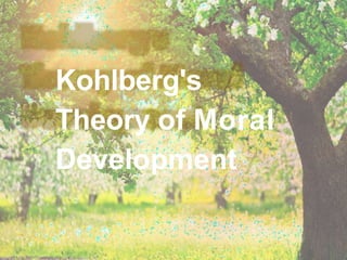 Kohlberg's
Theory of Moral
Development
 