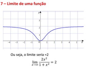 7 – Limite de uma função
 