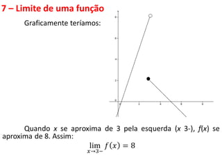 7 – Limite de uma função
 