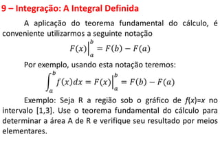 Notação para a integral definida