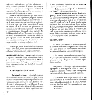 Tópicos sobre a leitura