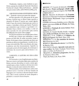 Tópicos sobre a leitura