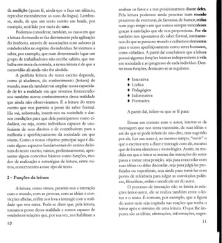 Tópicos sobre a leitura