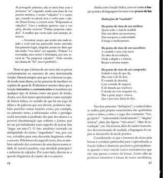 Tópicos sobre a leitura