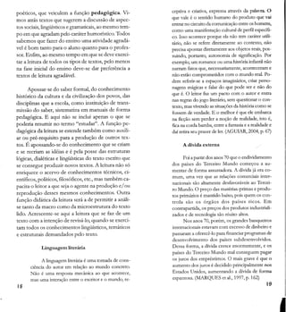 Tópicos sobre a leitura