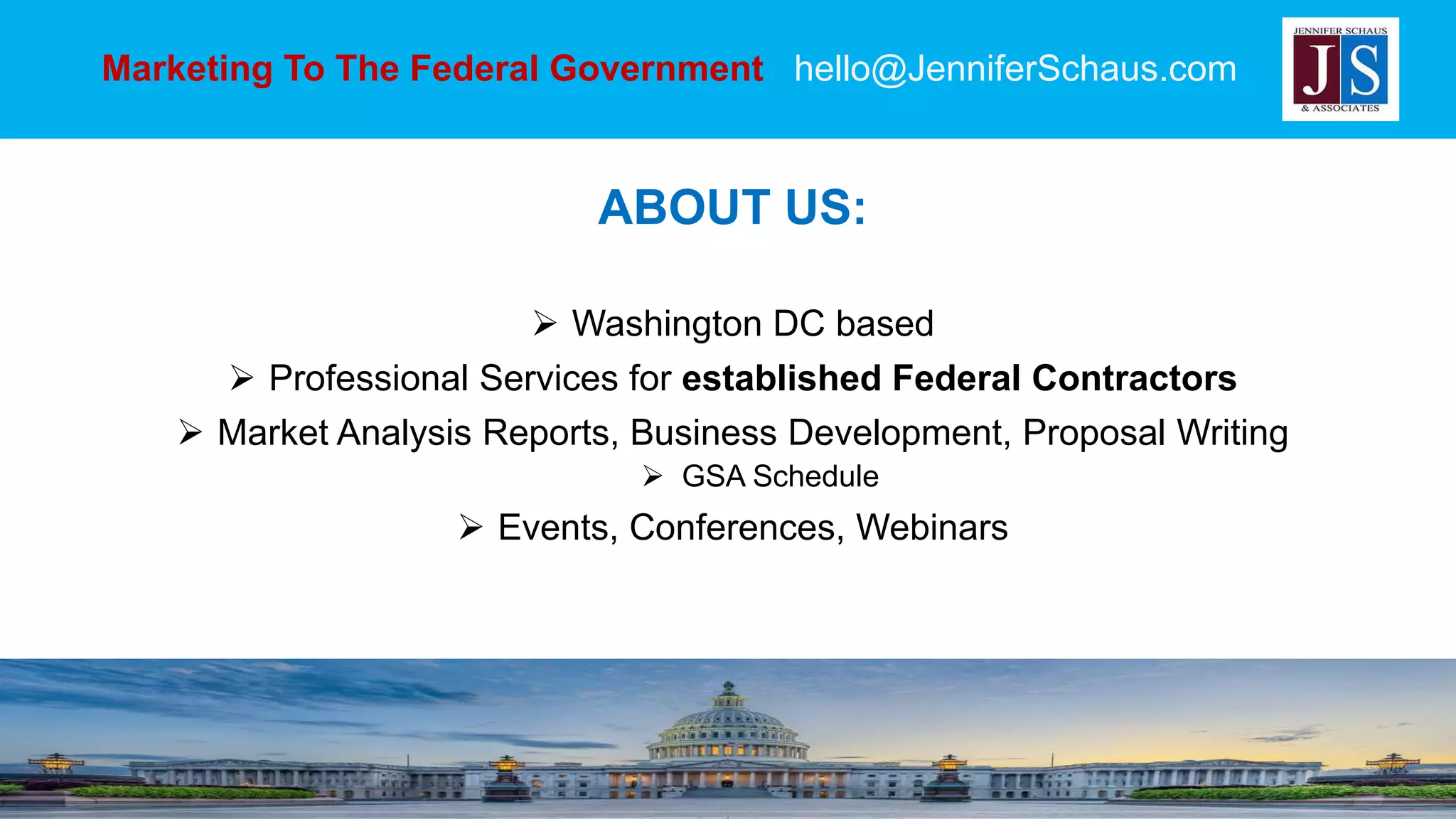 Marketing to The Federal Government PPTX