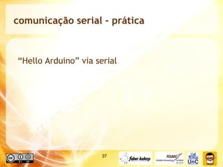 comunicação serial - prática “ Hello Arduino” via serial 