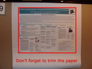 Don’t forget to trim the paper
 