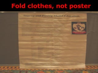 Fold clothes, not poster
 