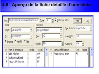 4.5 Aperçu de la fiche détaillé d’une tâche
 