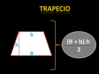 b
h
        (B + b).h
            2
    B
 