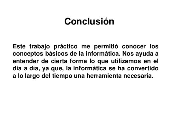 Ejemplo De Conclusión De Un Trabajo Práctico Brainl - vrogue.co