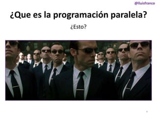 @lluisfranco

¿Que es la programación paralela?
¿Esto?

4

 