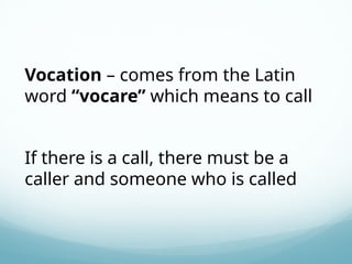 Vocation Example Sentence The Teaching Profession, Teaching as Vision, Mission and Profession ...