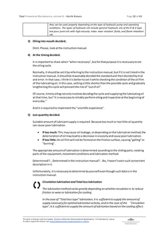TPM-11: Oil Control II