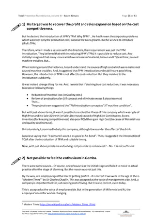 TPM-11: Oil Control II