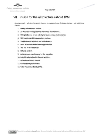 Tpm Training.pdf TPM 1 Introduction | PDF