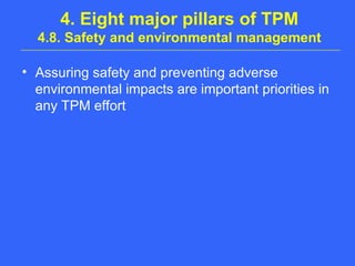 # TPM.ppt for manufacturing industry CNC and VMC | PPT